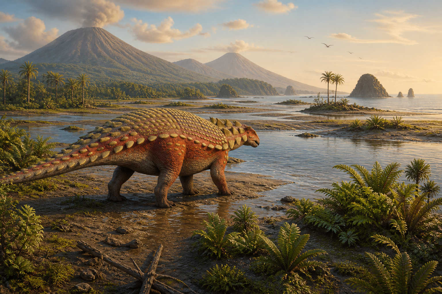 Living Nipponopelta yezoensis moving through a shallow Cretaceous estuary